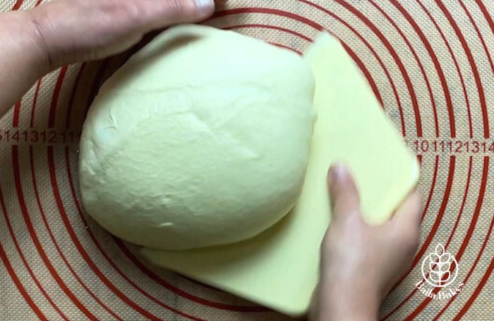 Pre- modelagem massa - pão de fermentação natural