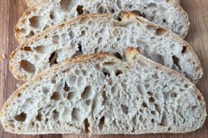 Pão de fermentacão natural - miolo