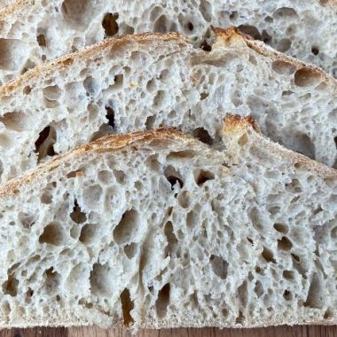 Pão de fermentacão natural - miolo