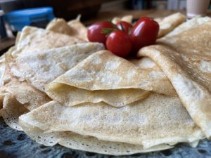 Crepes com descartes de levain - (c) Baila Bakes
